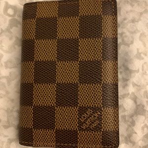 Louis Vuitton Damier Ebene Pocket Organizer Wallet